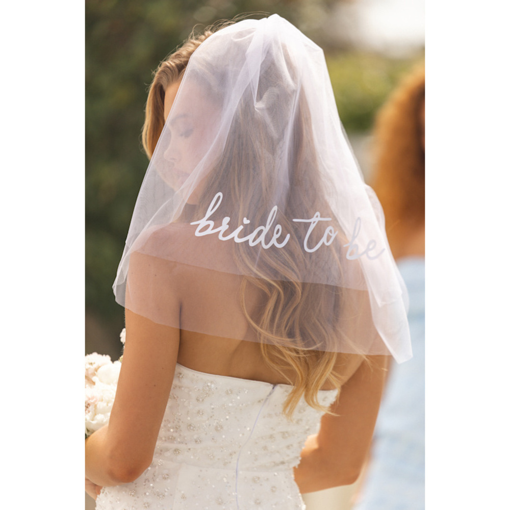 Lulus Bride To Be White Tulle Layered Short Veil - Size One Size